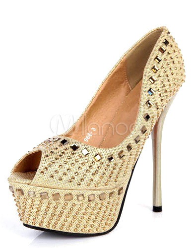 女性のためのセクシーなスティレットヒールPUレザーラウンドトゥハイヒール