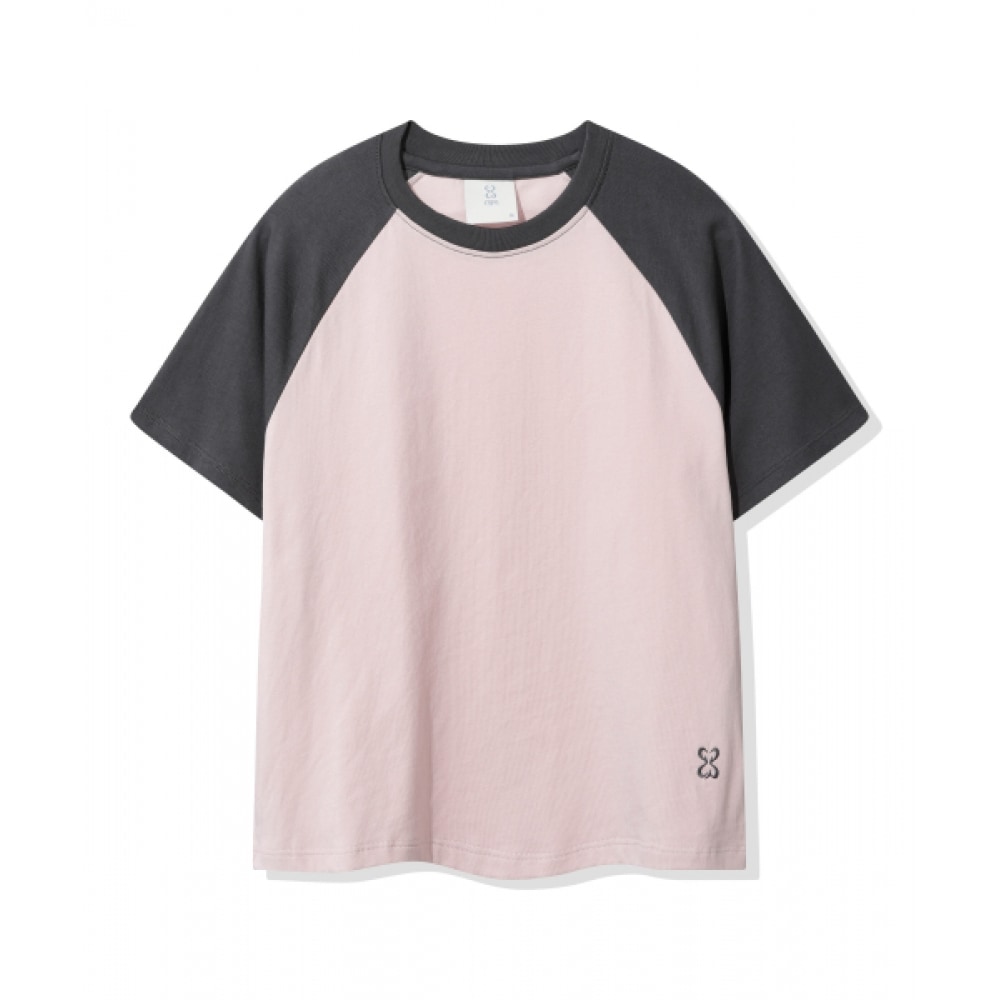 CODEGERY (女性) ラグランカラー半袖Tシャツ_ピンク