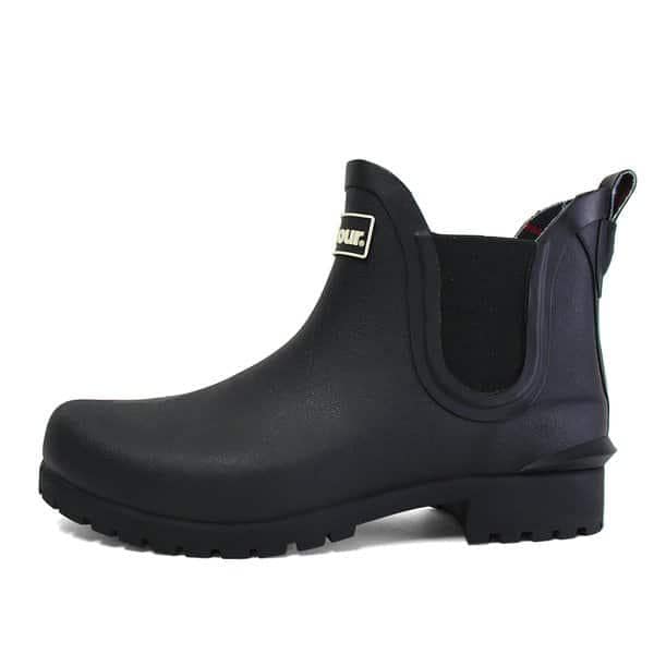 レインブーツ ショートウィルトン ウェリントン メンズ レディース チェルシー レインブーツ ブーツ ブラック LRF0066BK11