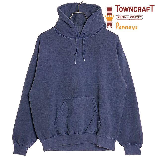 タウンクラフト TOWNCRAFT 90s ピグメントプルフーディ [tc22s020] メンズ トップス パーカー プルオーバー 顔料染め フリース navy 6,336円
