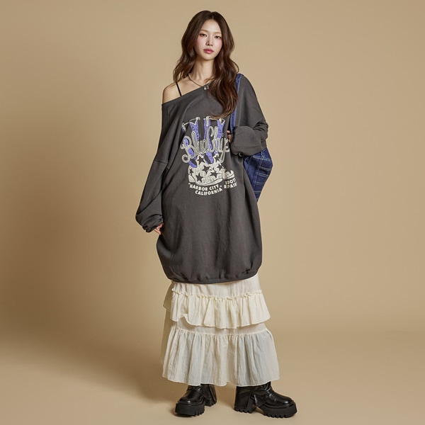 SK3019 フリル ティアード スカート