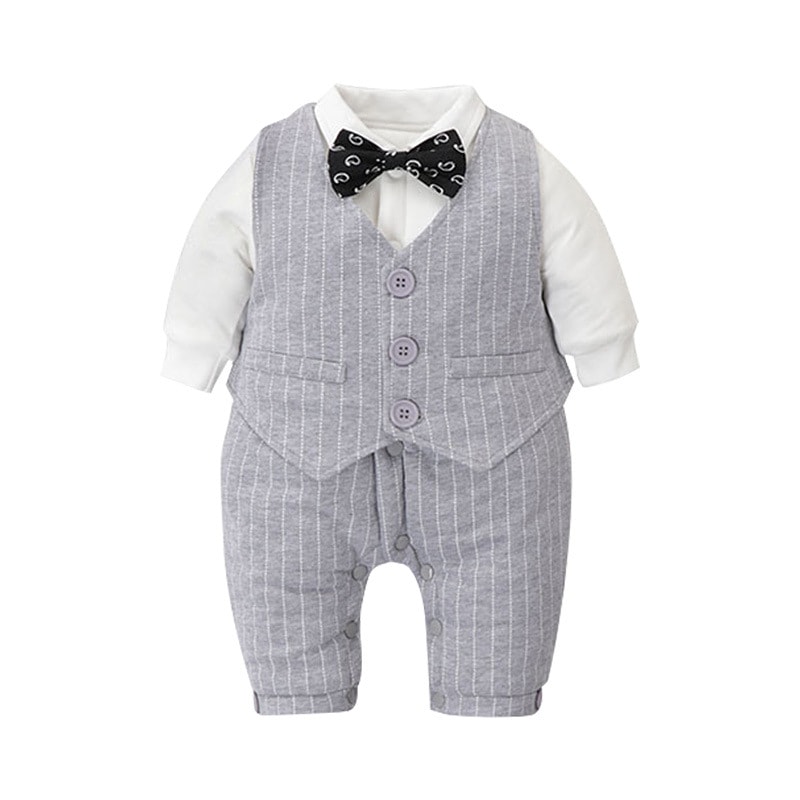 超人気 2点セット ベビー服 ベビー スーツ フォーマル 男の子 新生児 ロンパース 長袖 中綿入り 秋冬 厚手 防寒 カバーオール お披露目 晴れ着 赤ちゃ