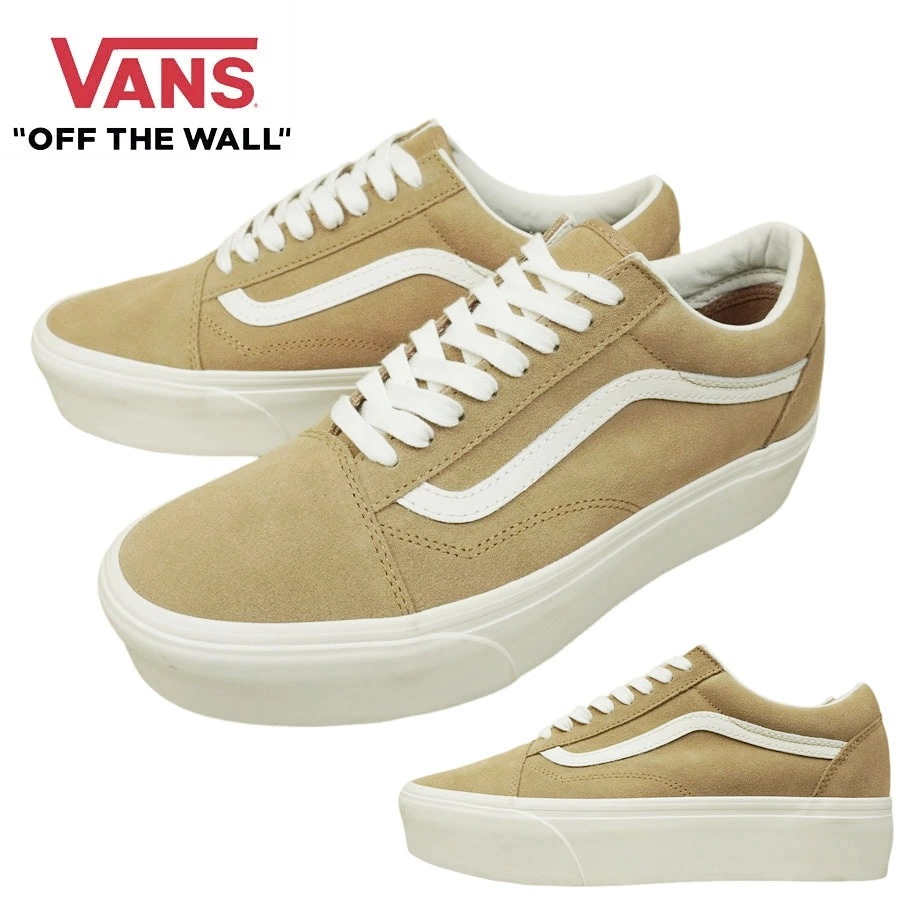 VANS スニーカーVANS ヴァンズ バンズ【箱なし】OLD SKOOL STACKED オールドスクール スタックフォーム(SOFT SUEDE)BURRO