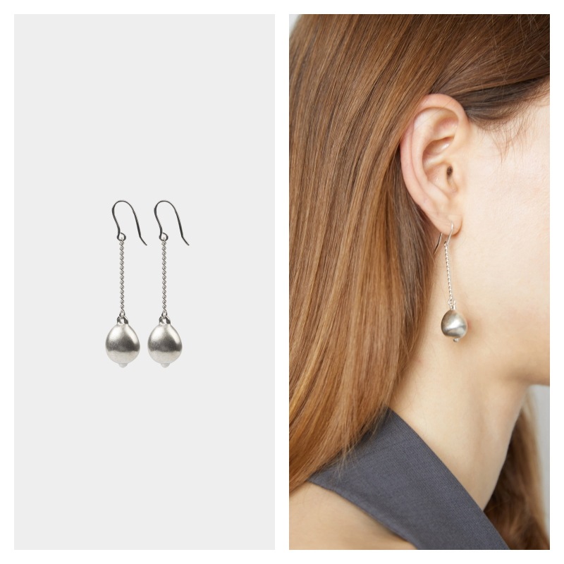 【LOW CLASSIC】 RU SHUO X LOW CLASSIC GEMINI EARRING : SILVER
