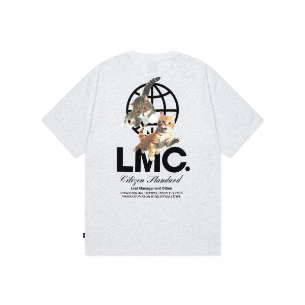 LMC フライングキャッツ T シャツライトヘザーグレー