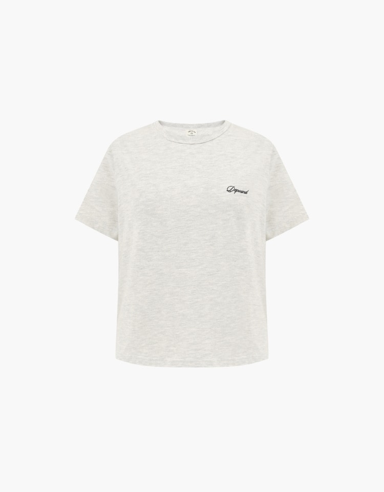 【DEPOUND】 LOGO STANDARD T-SHIRT : OATMEAL