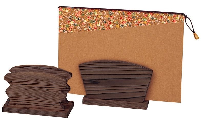 （まとめ買い）シンビ 焼杉-14 メニューブックスタンド [x3]