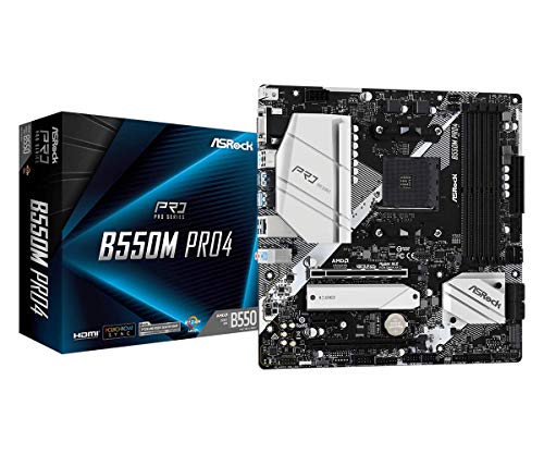 AMD Ryzen 5000シリーズ(Soket AM4)対応 B550チップセット搭載 Micro ATX マザーボード 国内正規代理店品B550M Pro4