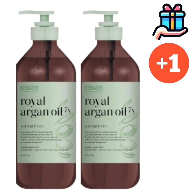 [NEW大容量企画商品1 + 1] アルガン7x 頭皮ケアシャンプー 800ml+800ml 計 1600ml 新商品 頭皮ケア 豊かな泡 高級香水 弱酸性