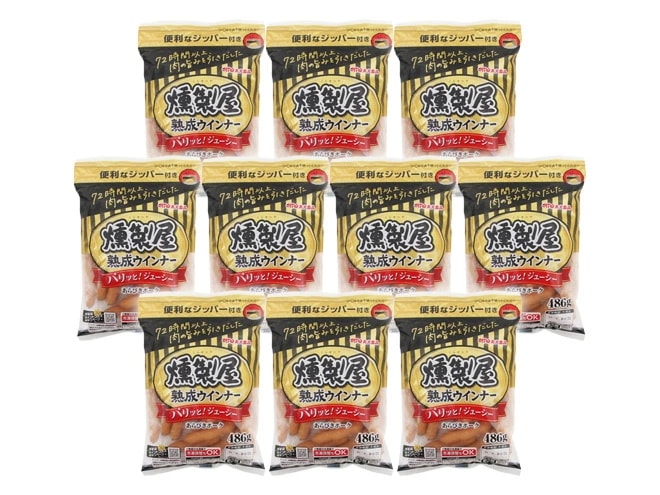 =熟成燻製屋= 約486gx10袋 あらびきポークウインナー 7,919円