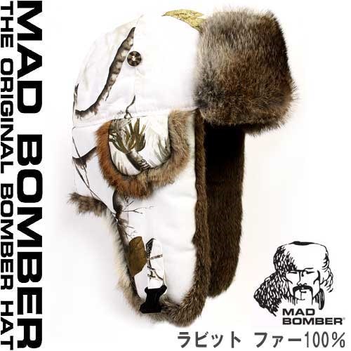 305VSNO MAD BOMBER hat ロシア帽子 マッドボンバーハット ラビットファー100％ 帽子 スキー帽子 アメリカブランド 防寒用 ボンバーハット パイロットキャップ 毛皮 冬帽子