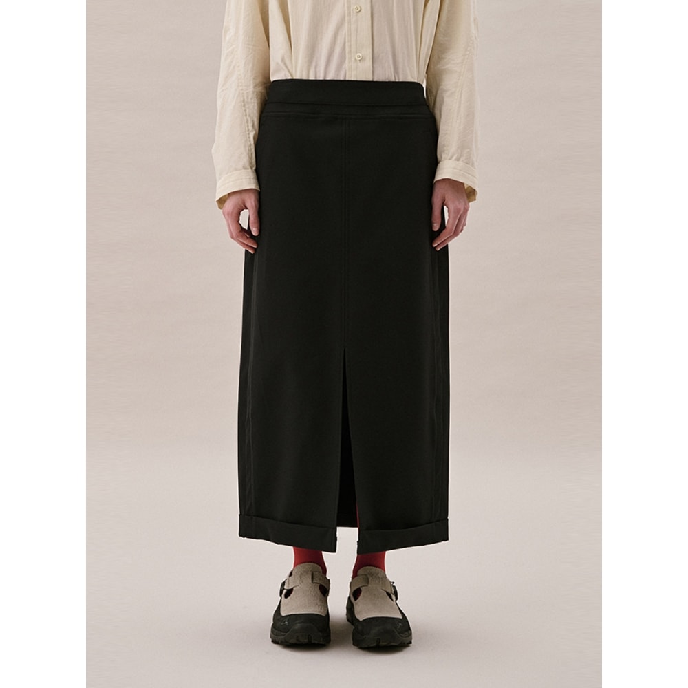 Ahwe カフマキシスカートブラック