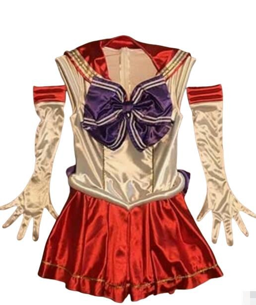 美少女戦士セーラームーン セーラーヒロイン火野レイレオタード光沢サテンにコスプレ衣装