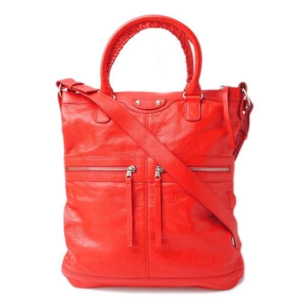 バレンシアガ　トートバッグ/ショルダーバッグ BALENCIAGA クラシック レッド　シルバー金具 322951 D94J4