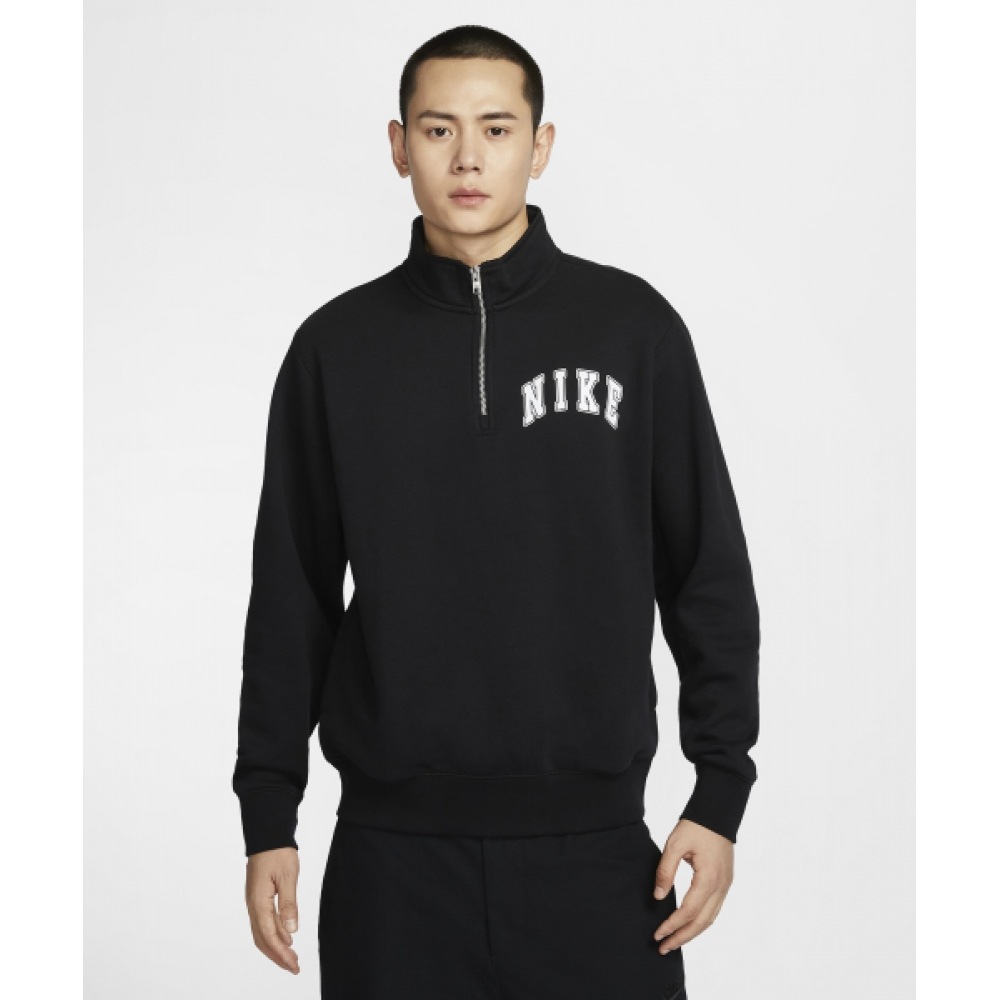 ナイキクラブクォータージップフリーストップ M-ブラック:ホワイト/ FZ0874-010