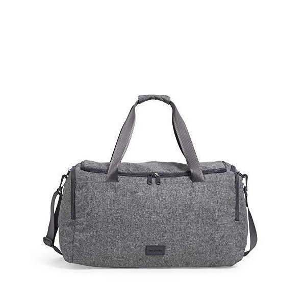 Vera Bradley Women s Recycled Lighten Up ReActive Travel Duffel Travel Bag， Gray Heather， One Size 並