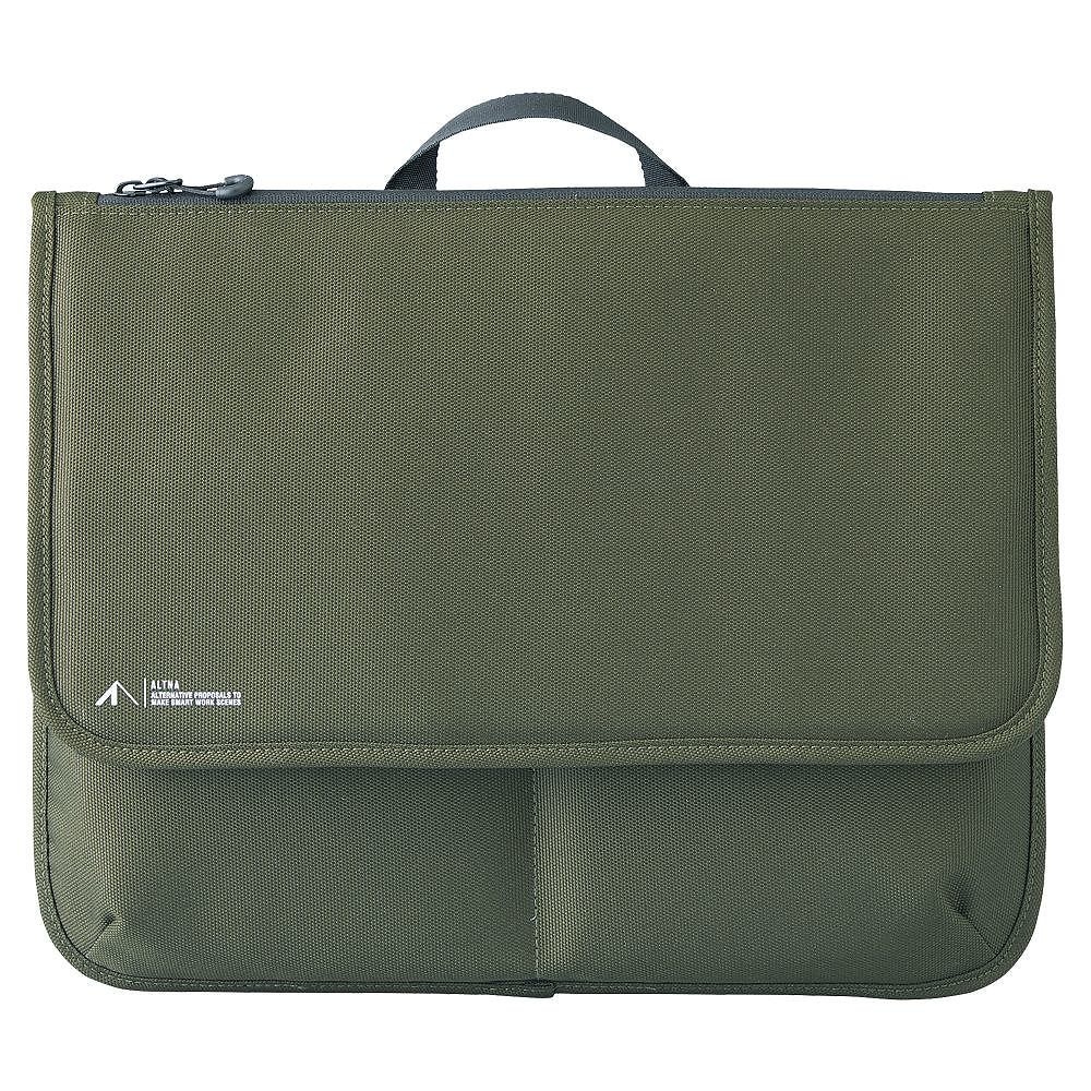 （まとめ買い）ALTNA フラップポーチ バッグインバッグ Lサイズ オリーブ A-7768-22 [x3]ビジネス・ブリーフケース