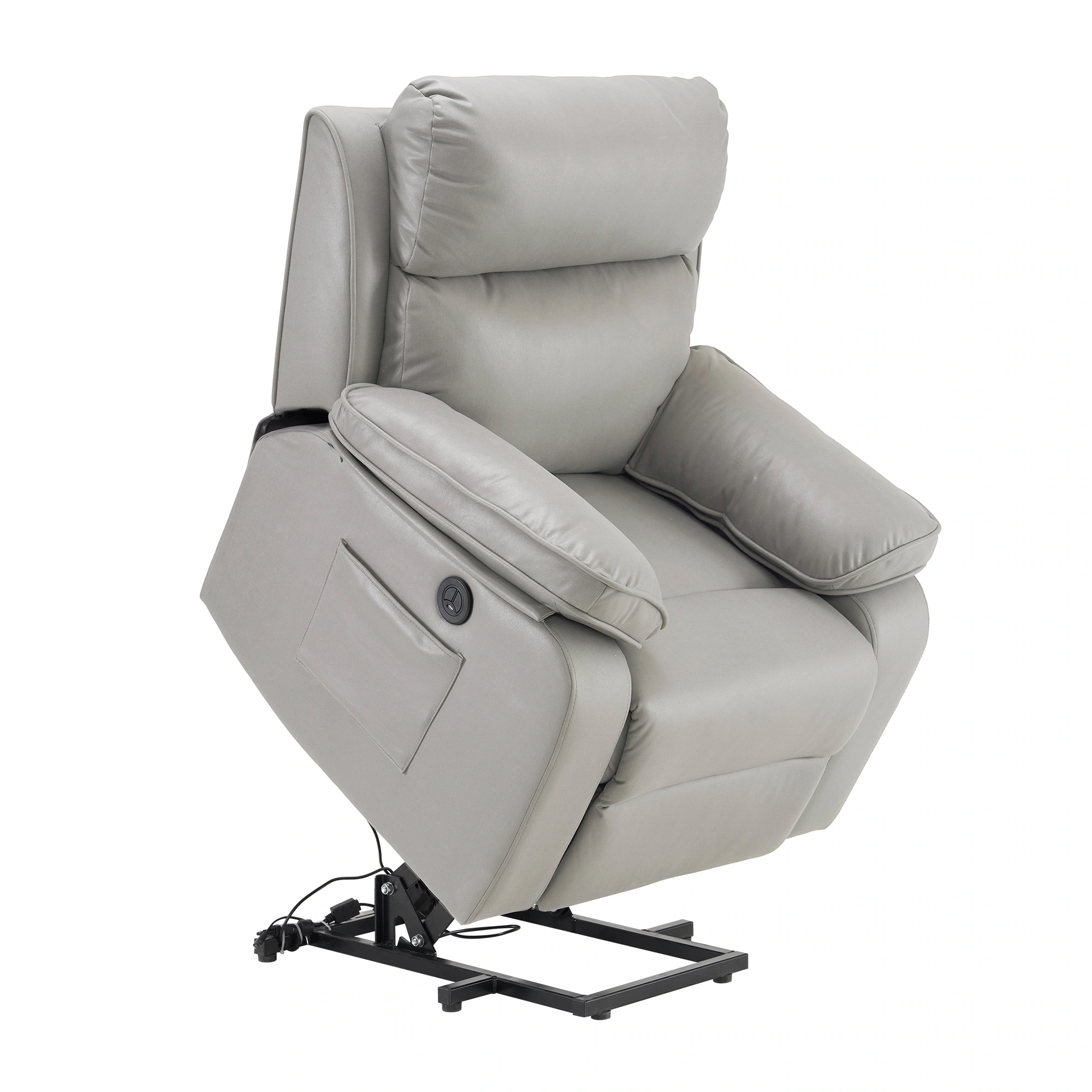 【迅速な出荷/2072】リクライニングソファー 電動昇降 電動 立ち上がり リクライニングソファ オットマン一体型 1人掛け USBポート付き 電動ソファ モーションソファー 耐圧分散 電動ソファー