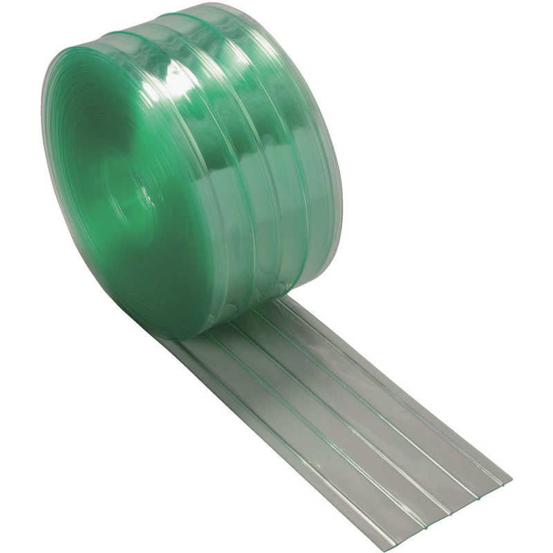 トラスコ中山　ストリップ型リブ付き間仕切りシート静電透明2X200X30M　TSR22030