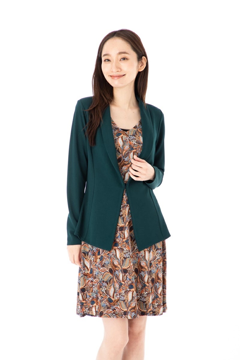ファス(FAS)ジャケット T1 T2 T3 T4サイズ レディース 長袖 ミドル丈 上品 Fille A Suivre