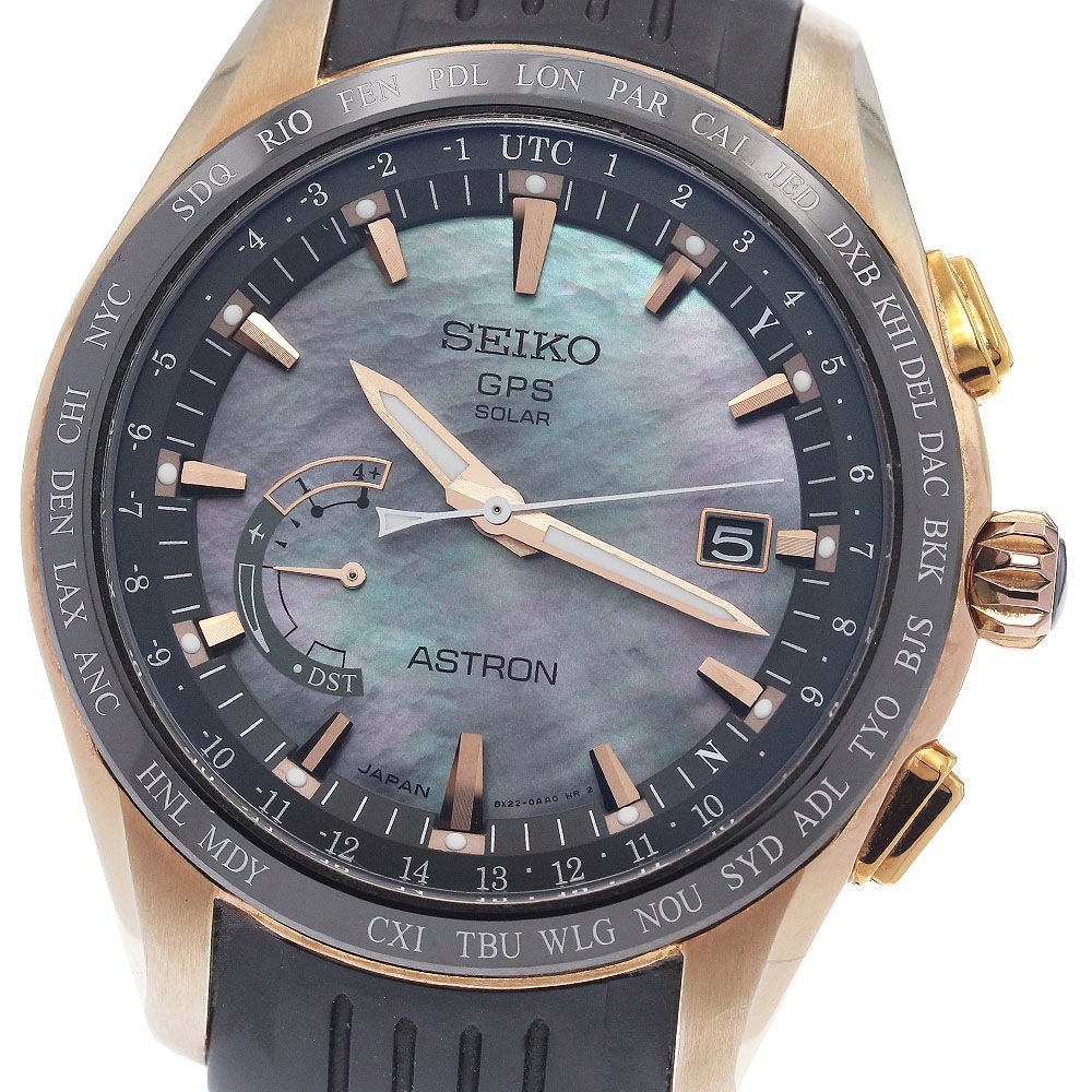セイコー SEIKO SBXB105/8X22-0AE0-2 アストロン ノバク・ジョコビッチ 2016年限定 デイト ソーラー電波 メンズ _959422【中古】