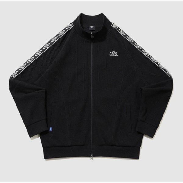 カラーブロックワッフルトラックジャケット B1 UR124CFT11 BLK0 BPU0 SCW0