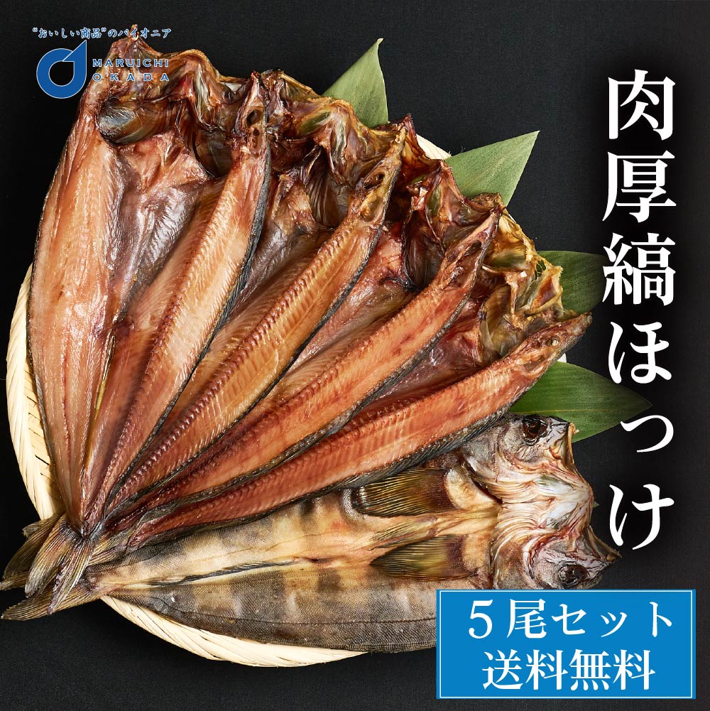ほっけ 肉厚縞ほっけ 500ｇ前後x5枚 北海道 ほっけ 開き ホッケ 干物 北海道 場外市場直送 ギフト つまみ 食品 法華 プレゼント ハロウィン お歳暮 御歳暮 5,933円