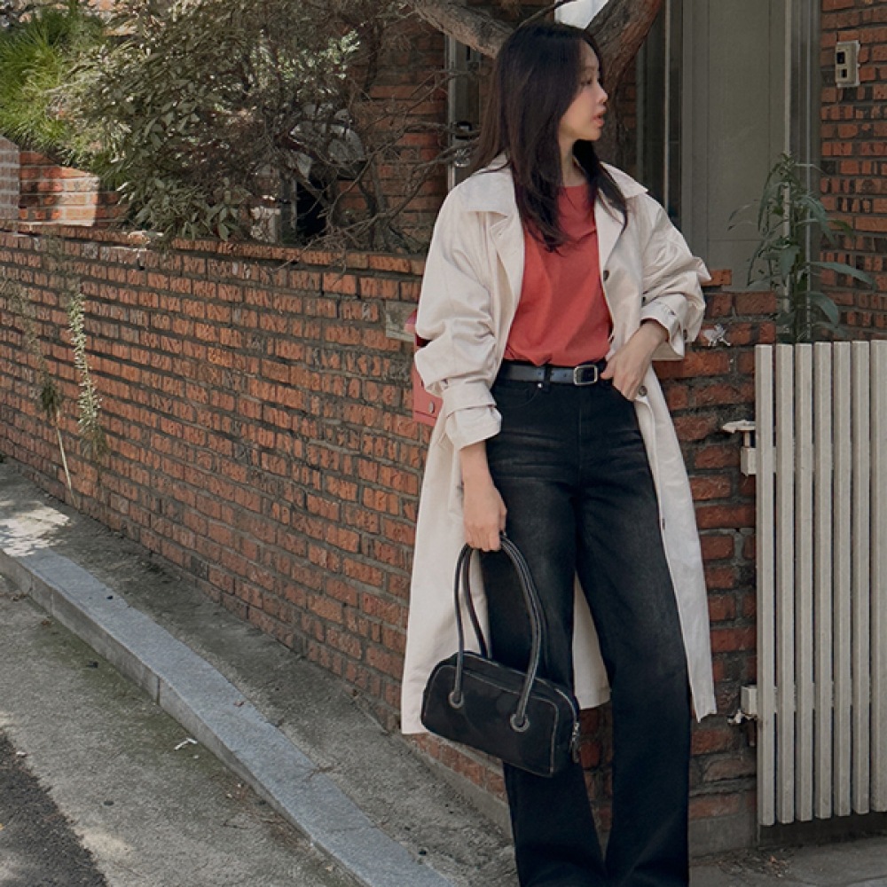 (JSTYLEのイーブレット) EVELET IPEA シングルトレンチJスタイルジャケット