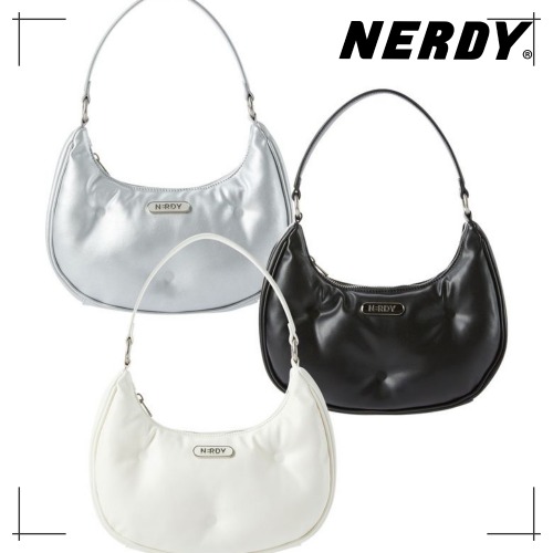 NERDY 公式正規品 ホボバック Soft Padded Two-Way Hobo Bag NERDY 公式正規品 ホボバック Soft Padded Two-Way Hobo Bag