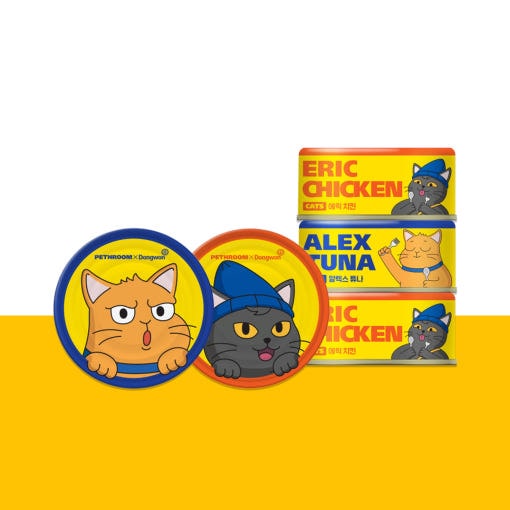 [フェスルームx同源コラボ] アレックス ツナ&エリックチキン（24個入/混合） 猫 缶 おやつ 大容量