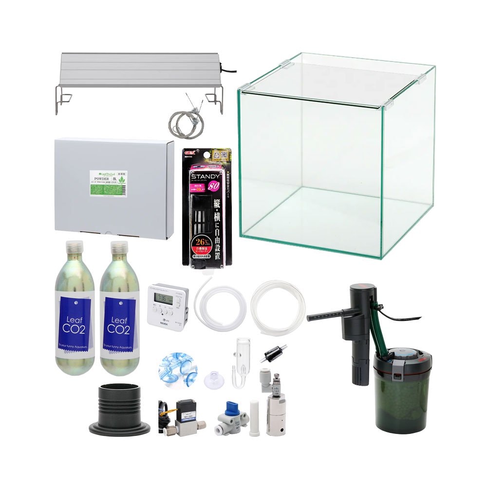 水槽セット　アクロ　３０Ｎキューブ　水草育成フルセット　お一人様１点限り　おまけ付き　ＣＲＣ10―11―03―20―20