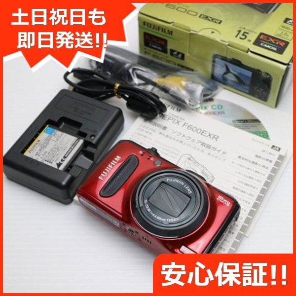 美品 FinePix F600EXR レッド FUJIFILM デジカメ 89