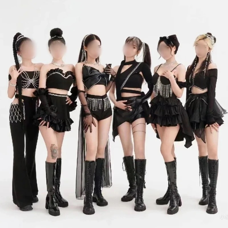 Kpopパフォーマンス衣装m7練習室とダンスグループステージセット歌唱ジャズサーバーマスター