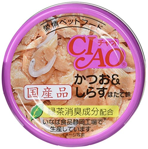 チャオ(CIAO)かつお&しらすほたて味85g24個セット