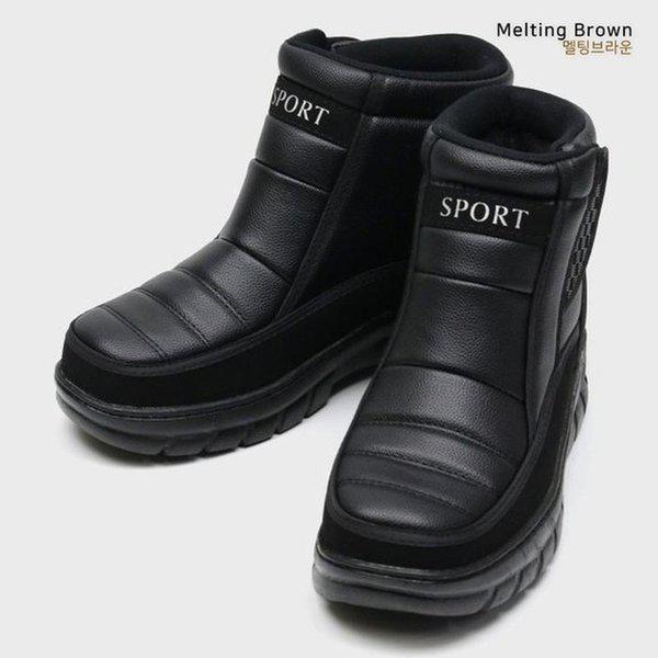 男性用毛皮ブーツ 冬用毛皮シューズ 防寒靴 JY19