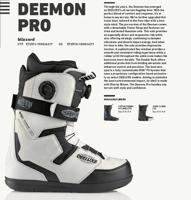 新品未使用 25-26 DEELUXE BOOTS DEEMON PRO S4 BLIZZARD 26.5cm 土日祝発送OK 6