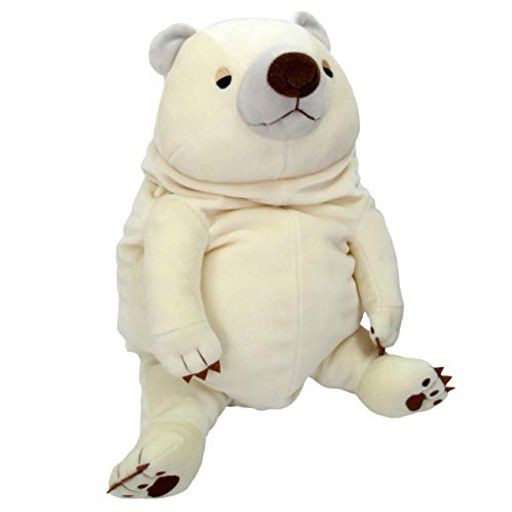 シナダグローバル もちシリーズ もちくま ホワイト (L) 22×22×30CM ぬいぐるみ クマ アニマル MOKW-0350W