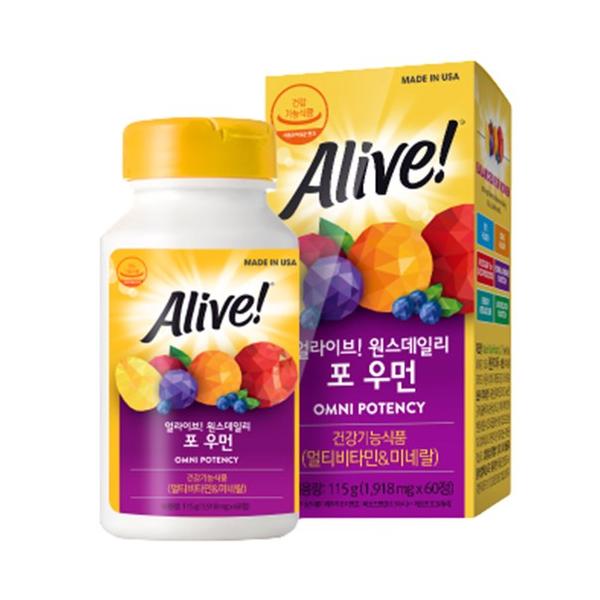 アライブワンスデイリーフォーマンマルチビタミン 얼라이브 원스데일리 포 우먼 멀티 비타민