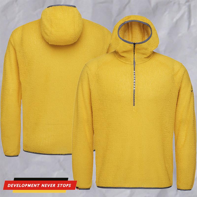 25年秋の新作 DNS 男性 トレッキング/登山 機能性軽量ポーラテック アルファ90 フーディ ハーフジップアップ 1BYZTFU003