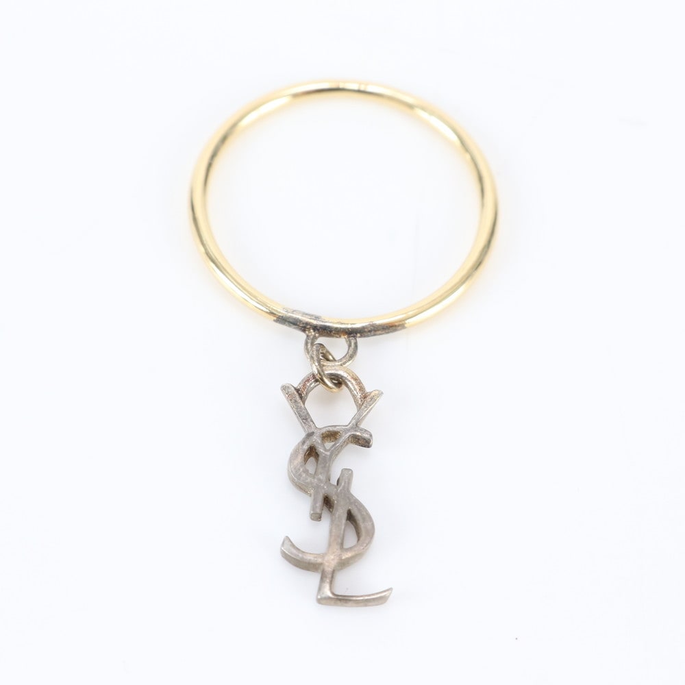 美品 YSL Ag925 刻印あり アクセサリー リング 指輪 ゴールド ブランド レディース RBM EC36-3 中古