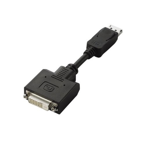 ディスプレイポート-DVI変換アダプタ DisplayPort オスDVI-D 24ピン メス AD-DPDBK