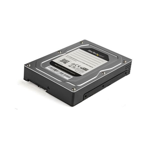 StarTech.com 3.5インチベイ内蔵HDDケース 2.5インチHDD／SSD対応 シルバー／ブラック25SATSAS35HD 1個