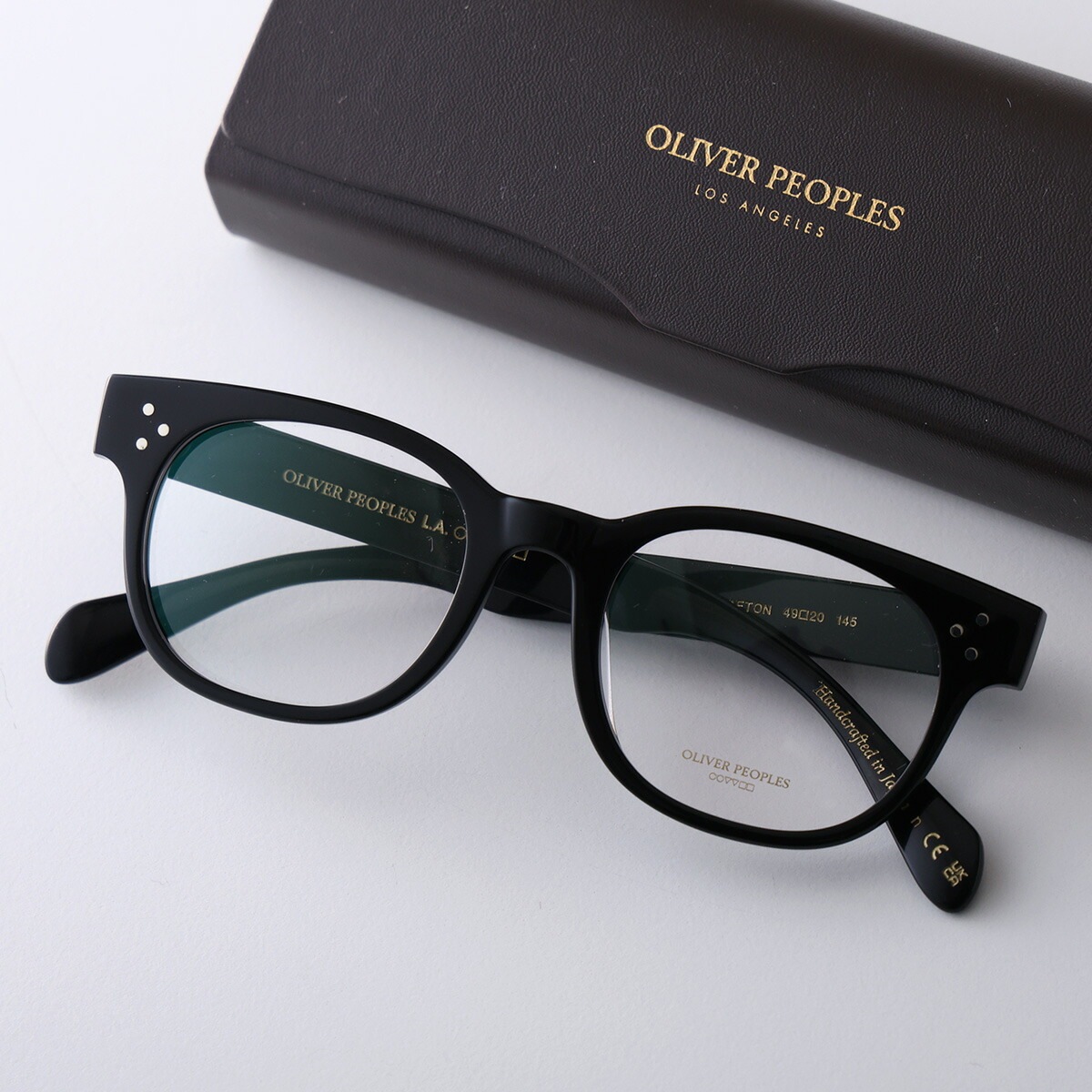 OLIVER PEOPLES オリバーピープルズ メガネ AFTON OV5545U メンズ ウェリントン型 セルフレーム 黒縁 眼鏡 伊達メガネ ロゴ アイウェア 1731/BLACK
