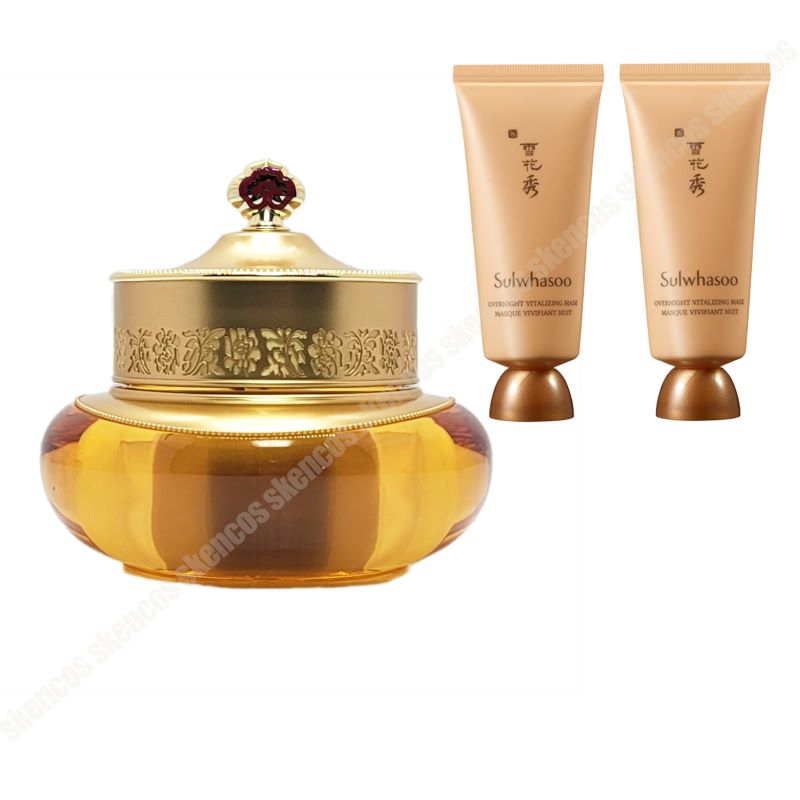 拱辰享(ゴンジンヒャン) 気&津 クリーム 50ml/基礎栄養弾力ケア+雪花秀 與潤(ヨユン)パック/オーバーナイト 35ml x 2ea