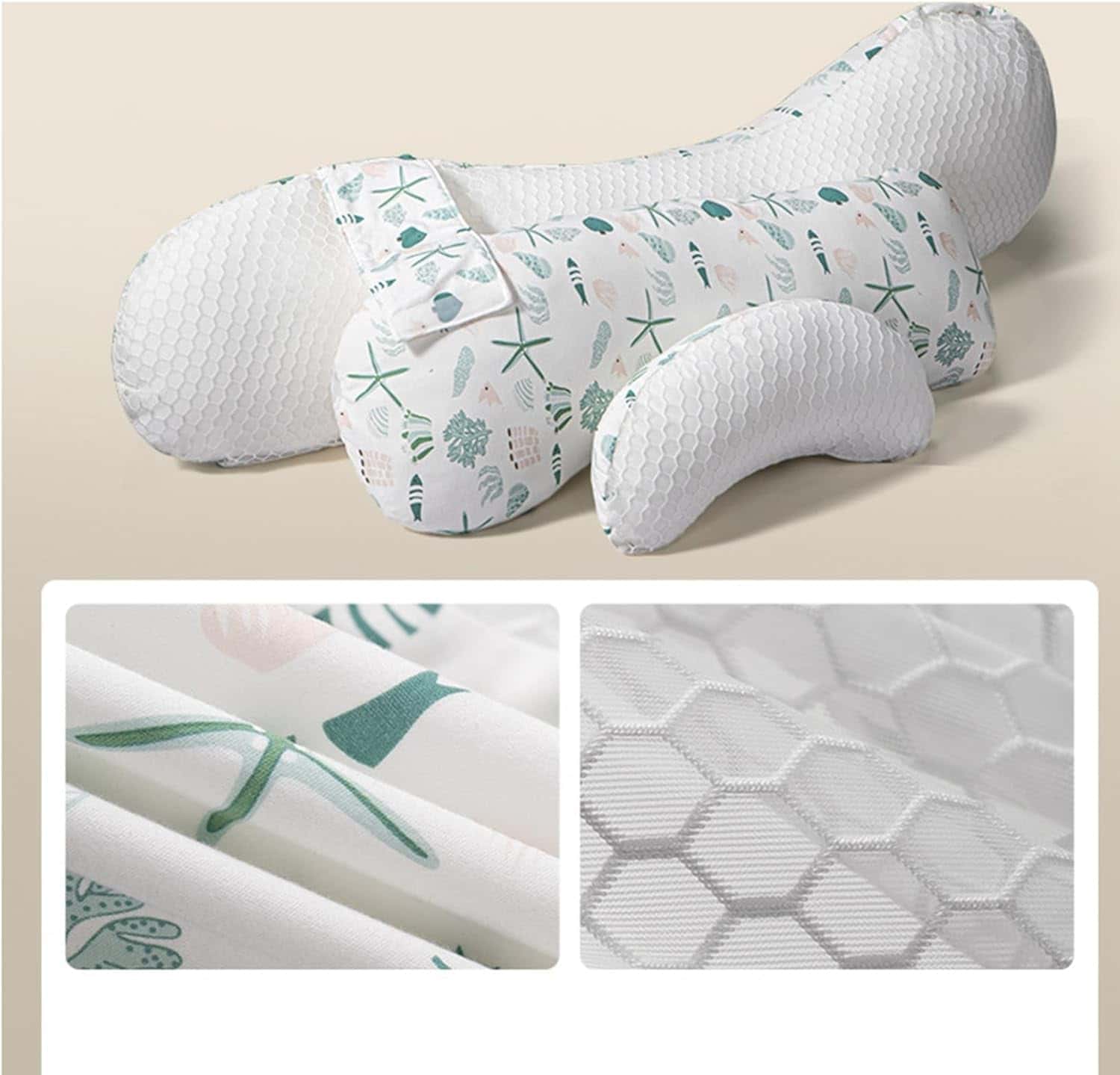 H型抱き枕 マタニティクッション 100%綿 高反発 横向き寝 授乳枕 等身大 肘置き 足置き 腹部サポート 通気性 寝返り防止 うつぶせ枕 添い寝枕 妊婦 安眠 花柄 可愛い 多機能枕 女性用 プレ 4,807円