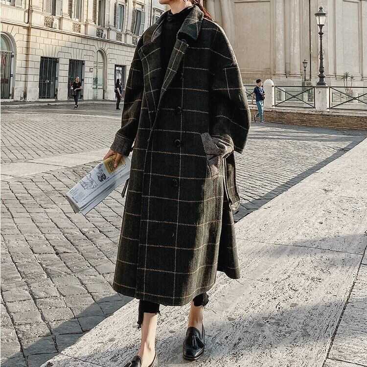 コート アウター ロング チェック モノトーン ラージカラー ヘリンボーン 切り替え マニッシュ ミディアム丈 袖あり 長袖 ポケット付き アウター 羽織り 大人可愛い きれいめ シンプル lout0