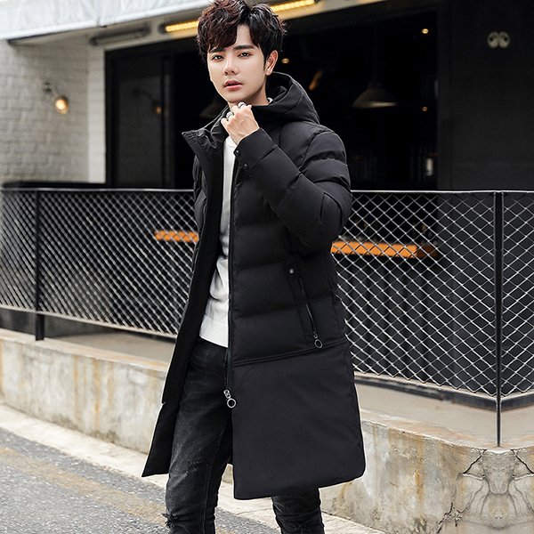 中綿コート メンズ 冬 アウター 厚手 中綿ジャケット ダウン風コート ロングコート パーカー フー