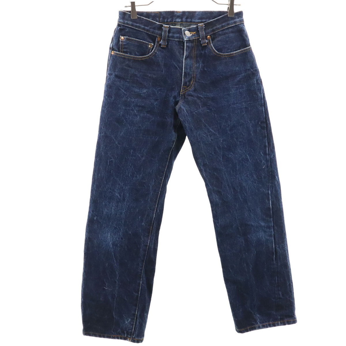KOJIMA GENES OVER ALLS 児島ジーンズ ストレートデニムパンツ W30 インディゴブルー メンズ 古着