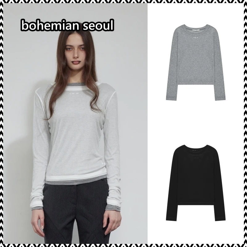 bohemian seoul LAYERED ROUND NECK T