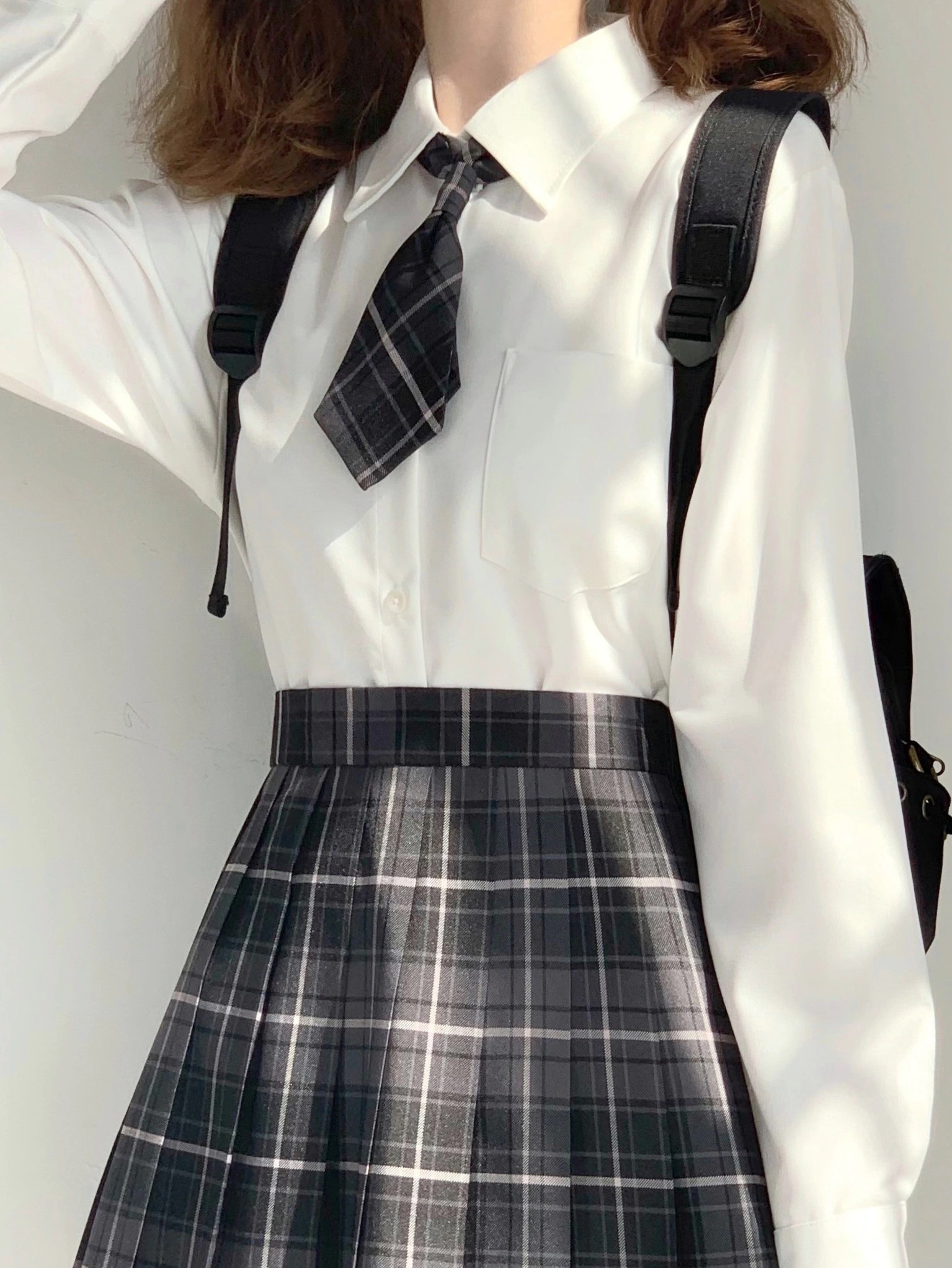 新入荷 2枚セット学生服 スクールシャツ 女子 ポケット付きブラウス 透け防止制服ワイシャツ就職活動 A452 6,054円